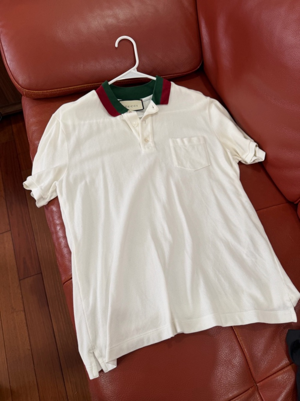 Gucci White Polo Shirt